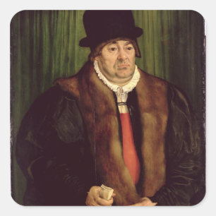 Portrait of a Munich Aristocrat, 1559 Square Sticker