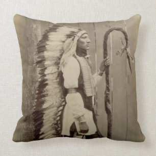 Portrait of a Native American from 'Buffalo Bill's Cushion
