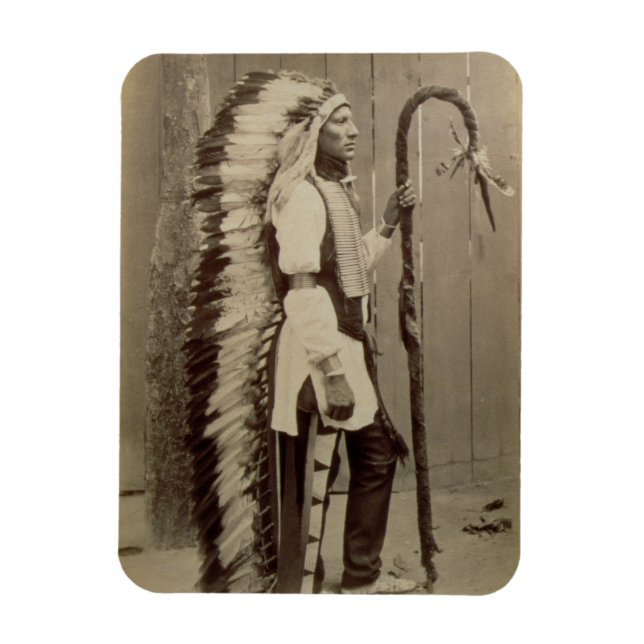 Portrait of a Native American from 'Buffalo Bill's Magnet (Vertical)