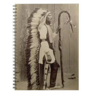 Portrait of a Native American from 'Buffalo Bill's Notebook