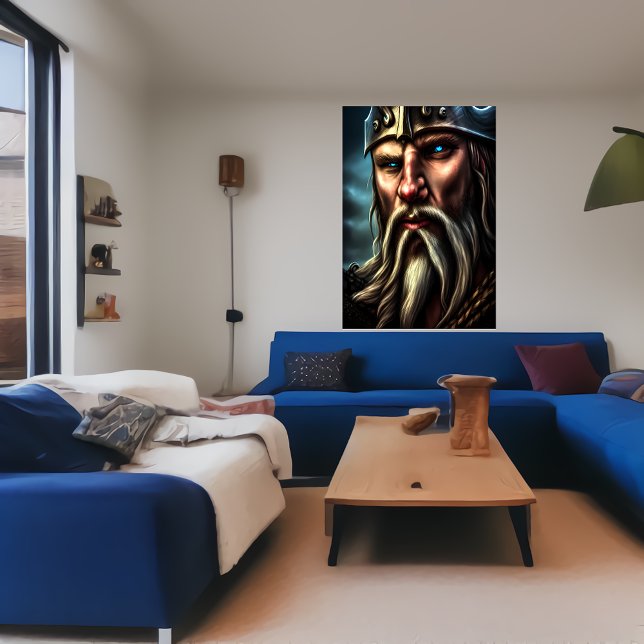 Portrait of a Norwegian viking | AI Art  Poster (Creator Uploaded)