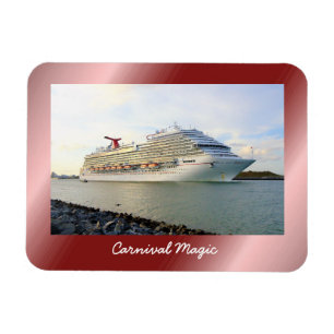 Portrait of a Passing Cruise Ship Magnet