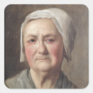 Portrait of a Peasant Square Sticker