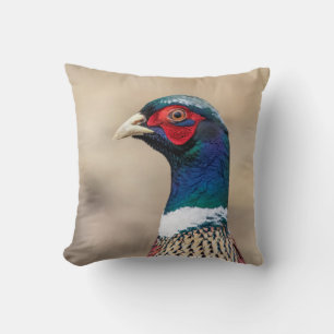 Portrait of a pheasant cushion