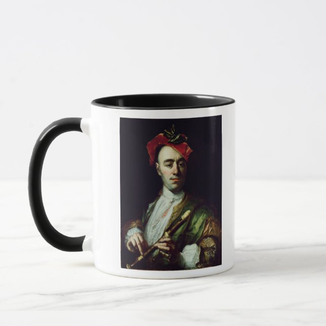 Portrait of a Recorder Player Mug (Left)