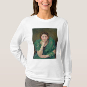 Portrait of a Russian Woman with a Green Scarf T-Shirt