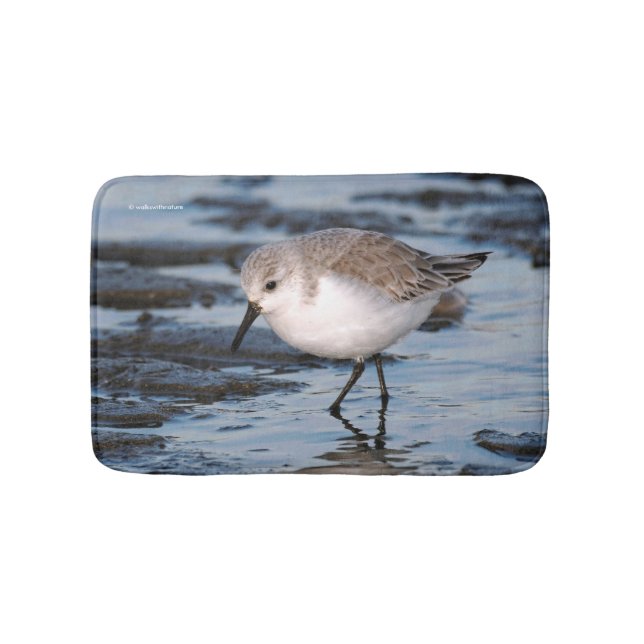 Portrait of a Sanderling Bath Mat (Front)