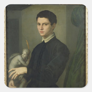 Portrait of a Sculptor Square Sticker