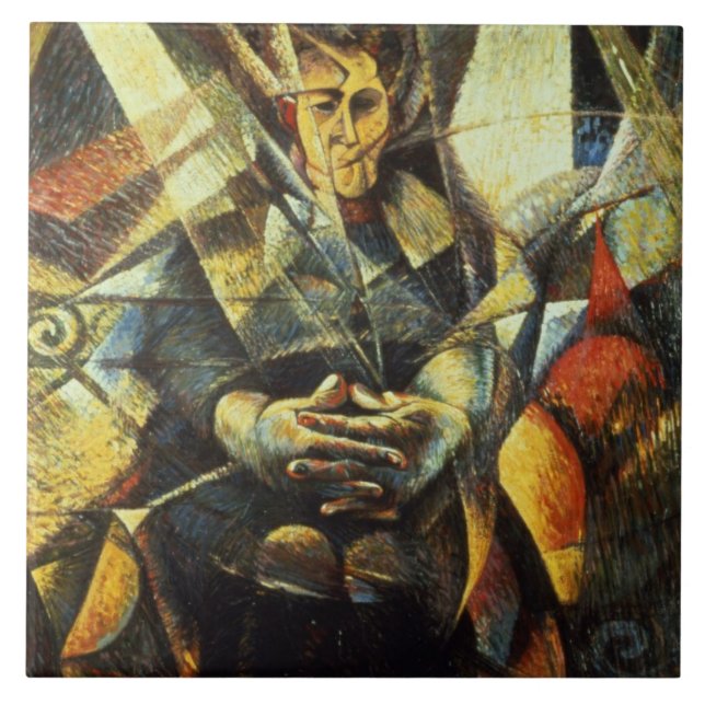 Portrait of a Seated Woman Tile (Front)