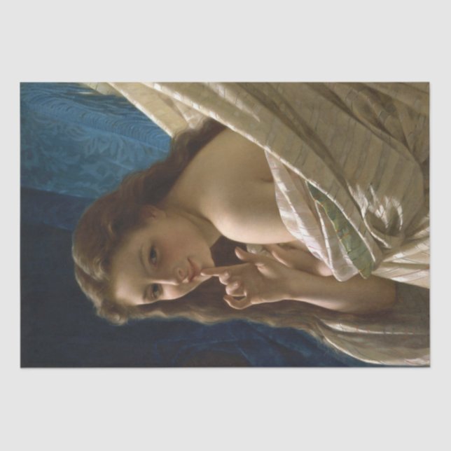 Portrait of a Sensual Young Woman Tissue Paper (Front)