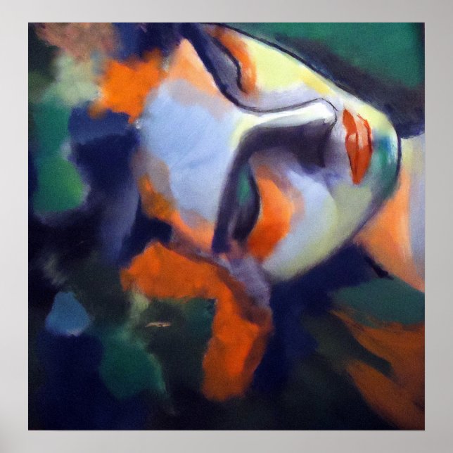 Portrait of a sleeping woman "Nightfall" Poster (Front)