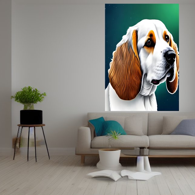 Portrait of a Spaniel | AI Art  Poster (Creator Uploaded)