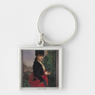 Portrait of a Spanish Woman Key Ring