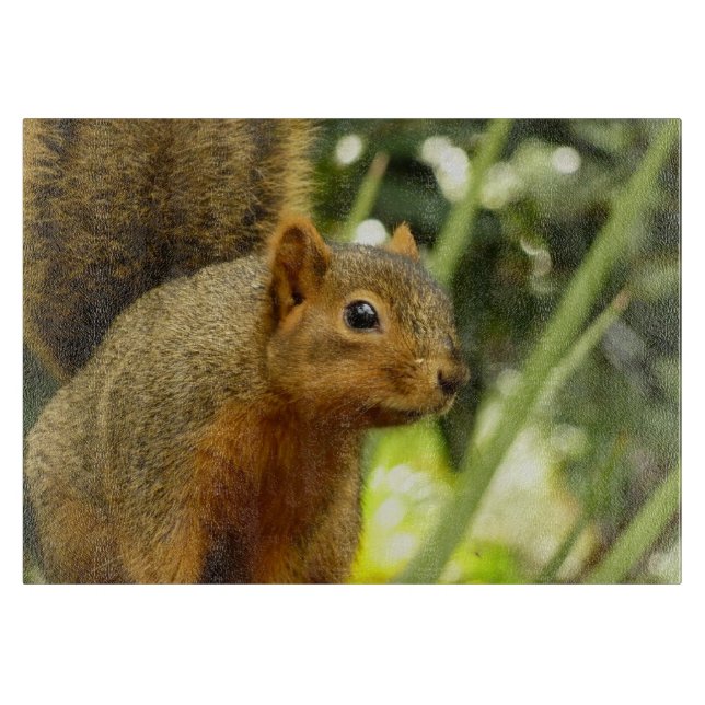 Portrait of a Squirrel Nature Animal Photography Cutting Board (Front)