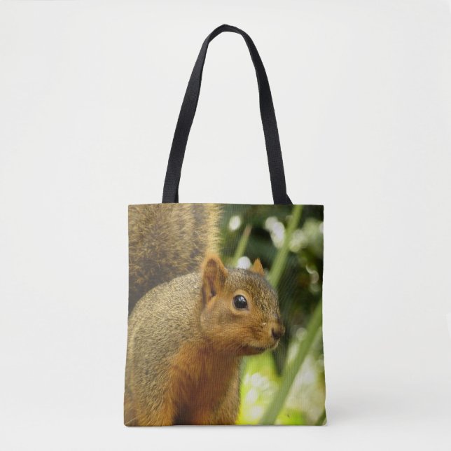 Portrait of a Squirrel Nature Animal Photography Tote Bag (Front)