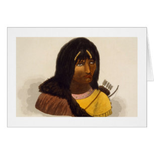 Portrait of a Stone Indian, from 'Narrative of a J