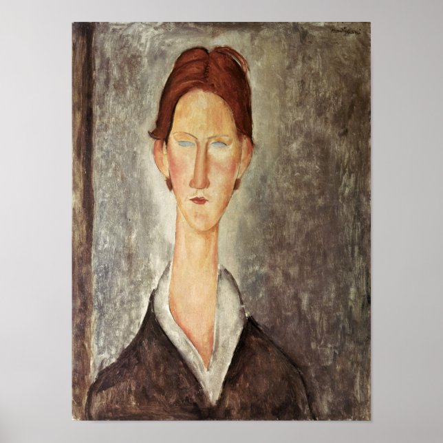 Portrait of a Student, c.1918-19 Poster (Front)