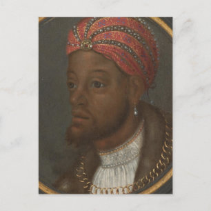 Portrait of a Wealthy African Postcard
