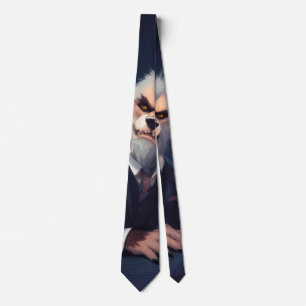 Portrait of a Werewolf in a Suit Tie