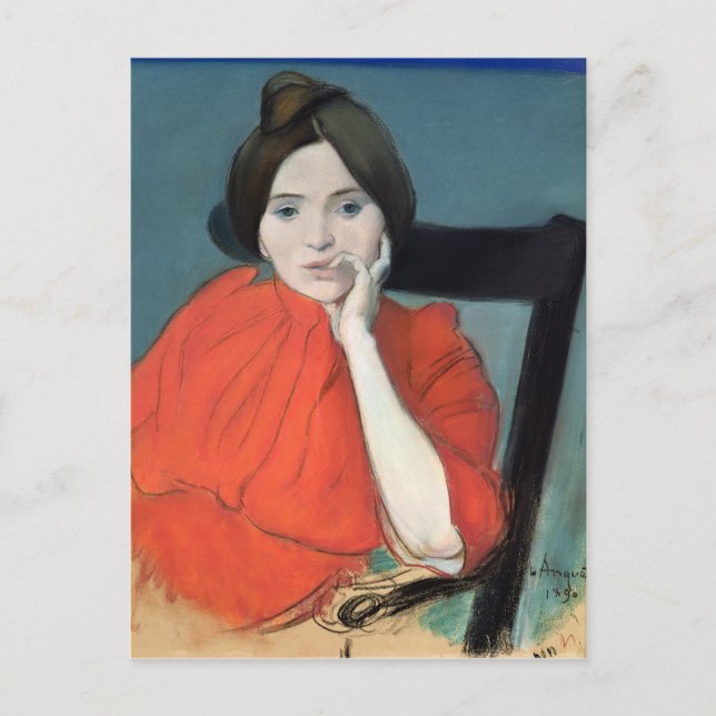 Portrait of a Woman, 1890 Postcard (Front)