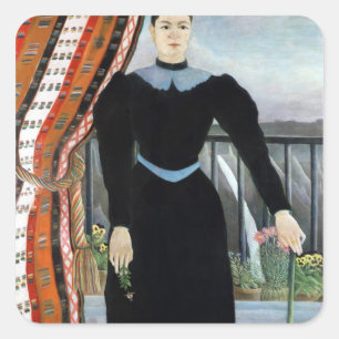 Portrait of a Woman, 1895 Square Sticker