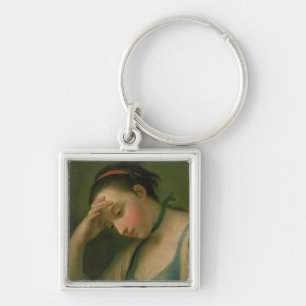 Portrait of a Woman 2 Key Ring