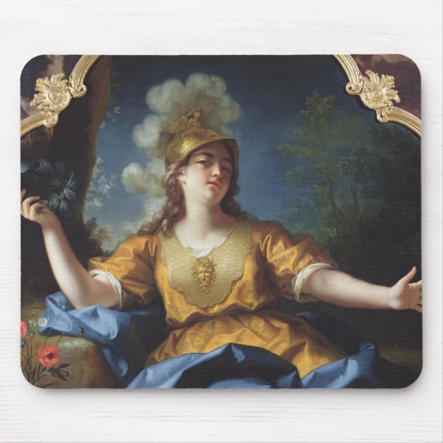 Portrait of a Woman as Minerva, 1730 Mouse Pad (Front)