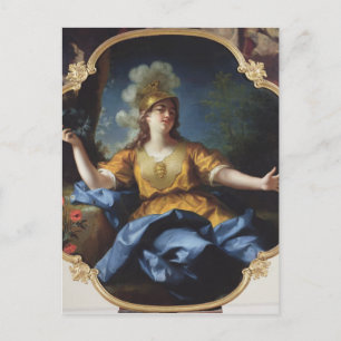 Portrait of a Woman as Minerva, 1730 Postcard