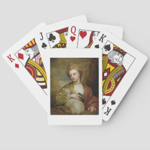Portrait of a Woman as St. Agnes, traditionally id Playing Cards