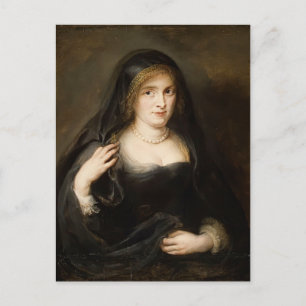 Portrait of a Woman by Peter Rubens Postcard