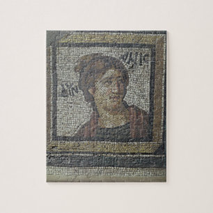 Portrait of a woman, detail of a mosaic pavement d jigsaw puzzle