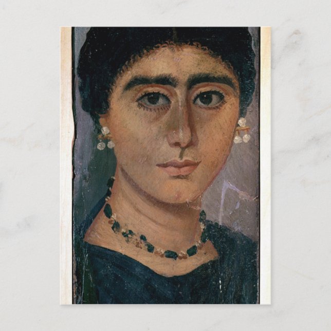 Portrait of a woman, from Fayum, 1st-4th century Postcard (Front)