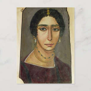 Portrait of a woman, from Fayum, 1st-4th century Postcard