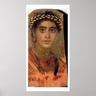 Portrait of a Woman, from Fayum, Romano-Egyptian, Poster