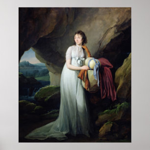Portrait of a Woman in a Cave Poster