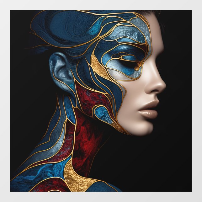 Portrait Of A Woman In Abstract (Sheet)