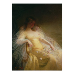 Portrait of a Woman (oil on canvas) Poster