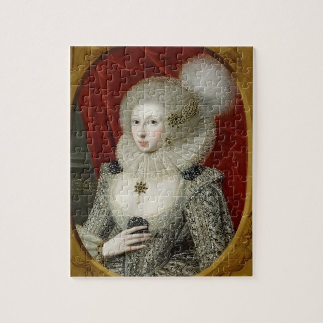 Portrait of a woman, possibly Frances Cotton, Lady Jigsaw Puzzle (Vertical)