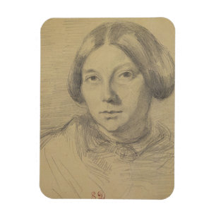 Portrait of a woman, possibly George Sand (1804-76 Magnet