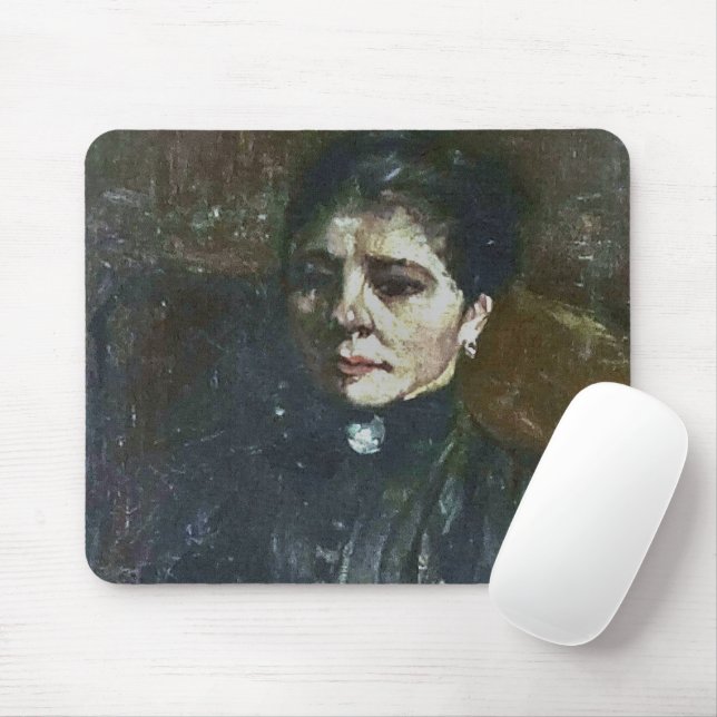 Portrait of a Woman Seated Van Gogh Painting  Mouse Pad (With Mouse)