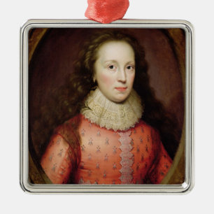 Portrait of a Woman, traditionally identified as t Metal Tree Decoration