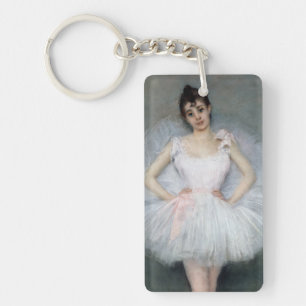 Portrait of a Young Ballerina Key Ring