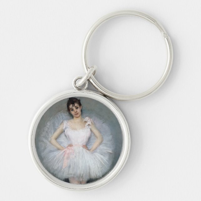 Portrait of a Young Ballerina Key Ring (Front)