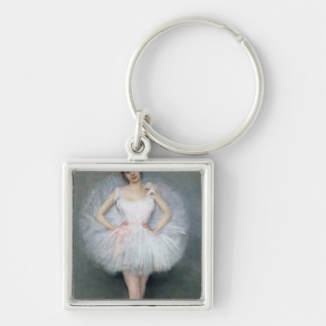 Portrait of a Young Ballerina Key Ring (Front)