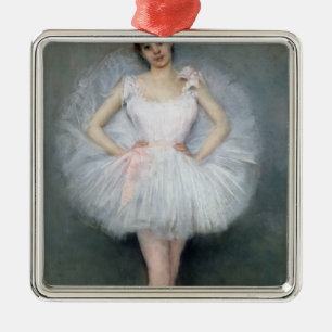 Portrait of a Young Ballerina Metal Tree Decoration