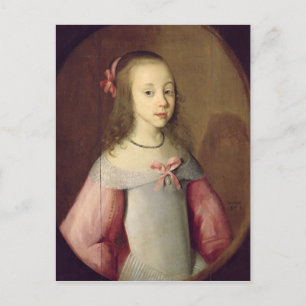 Portrait of a Young Girl, 1651 Postcard