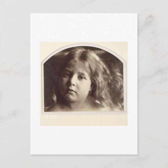 Portrait of a Young Girl (albumen print from a col Postcard (Front)