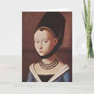 Portrait of a Young Girl Card