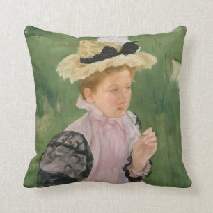 Portrait of a Young Girl, circa 1899 Cushion