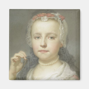 Portrait of a Young Girl Magnet